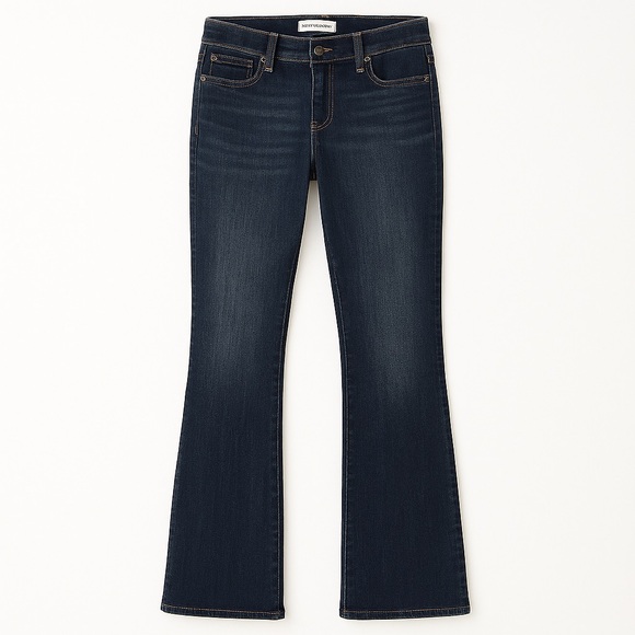 Lucky Brand Sweet Mid Rise Boot Cut Jeans Sz 8/29 Dark Wash Light Stretch Denim - Picture 4 of 6